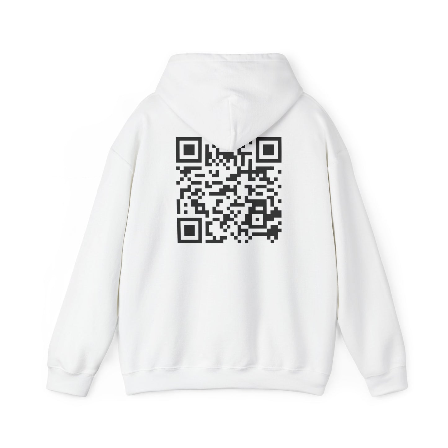 J&L QR Code Unisex Hooded Sweatshirt | Cozy, Trendy, Personalized Gift, Casual Wear, Great for Gifting