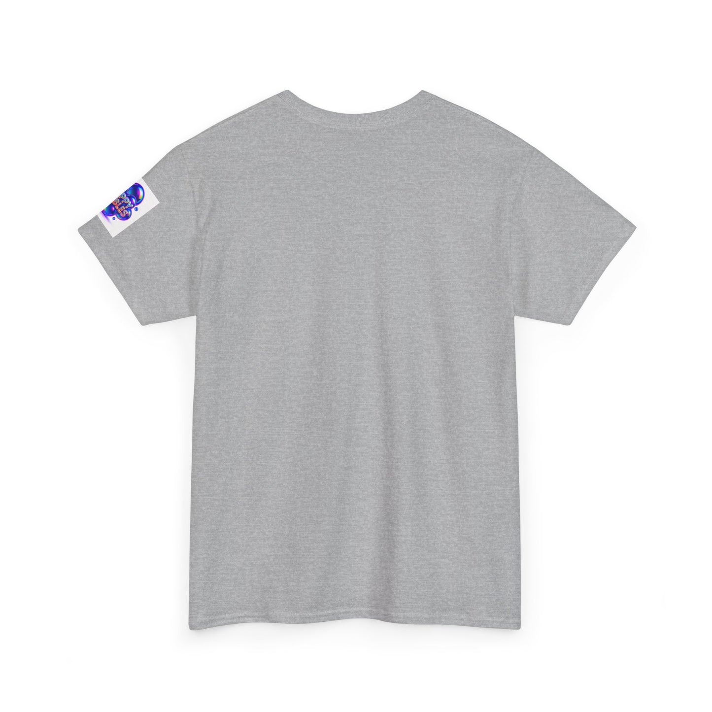 Trippy Bubbles Tee, Unisex Heavy Cotton T-Shirt, Colorful Graphic Shirt, Fun Casual Wear, Unique Gift for Parties, Festivals, Summer