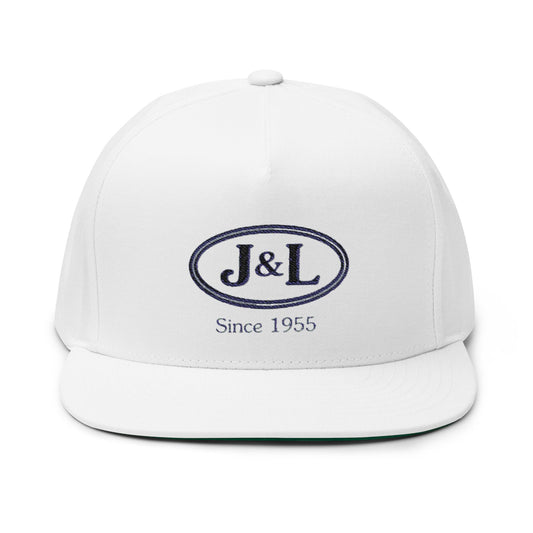 Custom Embroidered Flat Bill Cap - Classic Style with J&L Since 1955