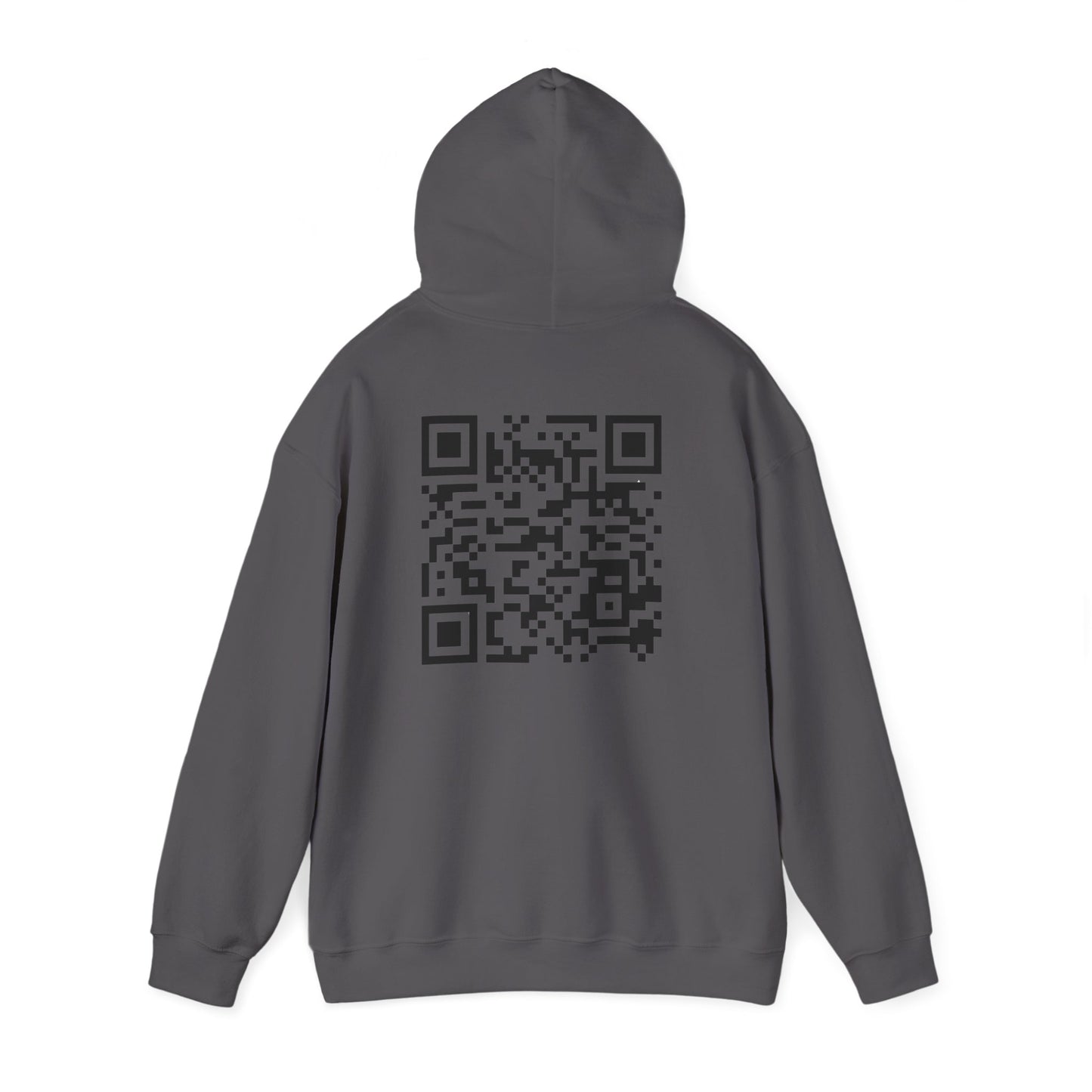 J&L QR Code Unisex Hooded Sweatshirt | Cozy, Trendy, Personalized Gift, Casual Wear, Great for Gifting