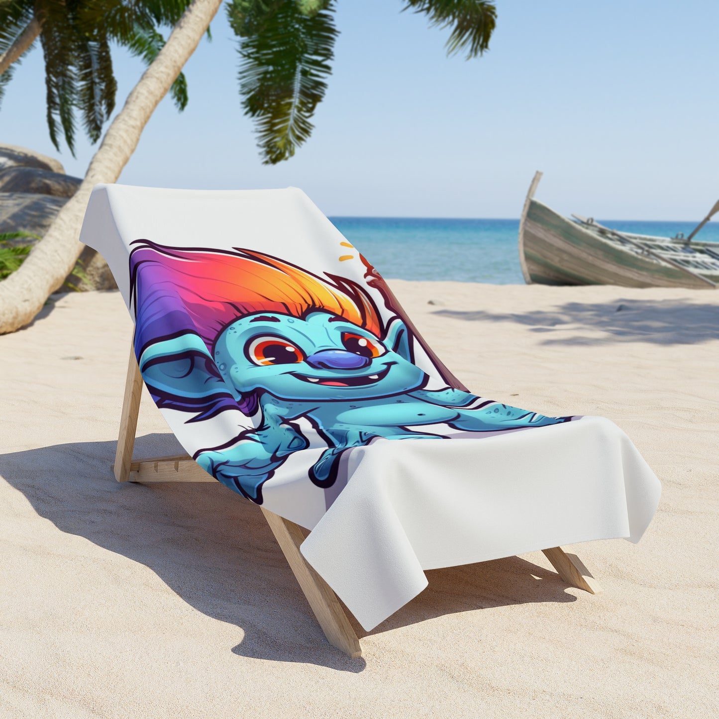 Troll Beach Towel