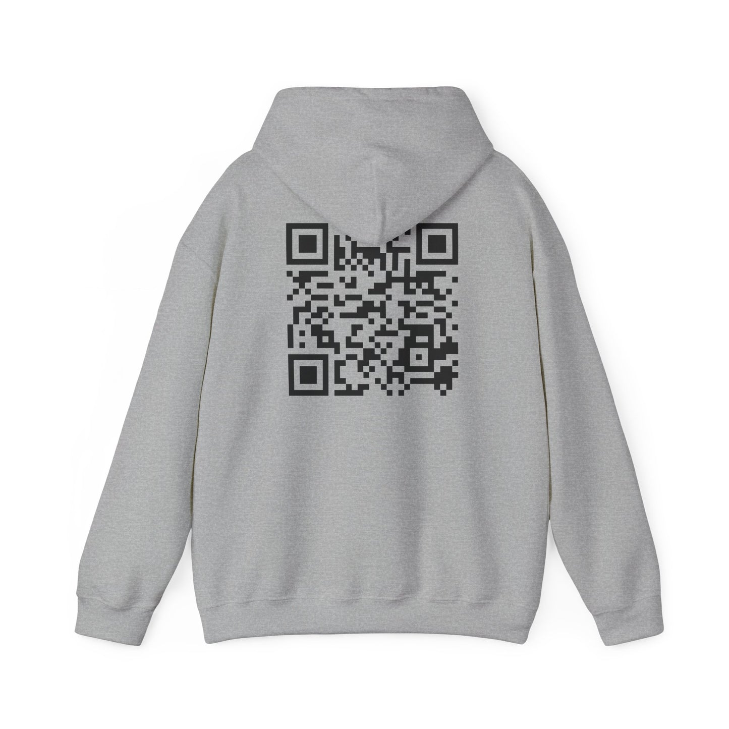 J&L QR Code Unisex Hooded Sweatshirt | Cozy, Trendy, Personalized Gift, Casual Wear, Great for Gifting