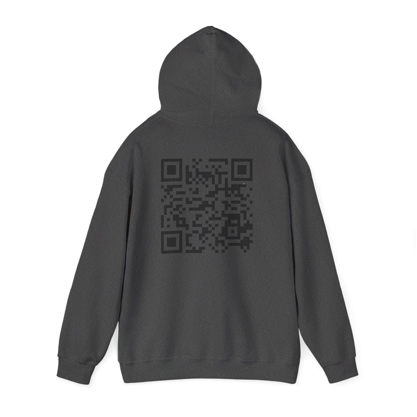J&L QR Code Unisex Hooded Sweatshirt | Cozy, Trendy, Personalized Gift, Casual Wear, Great for Gifting