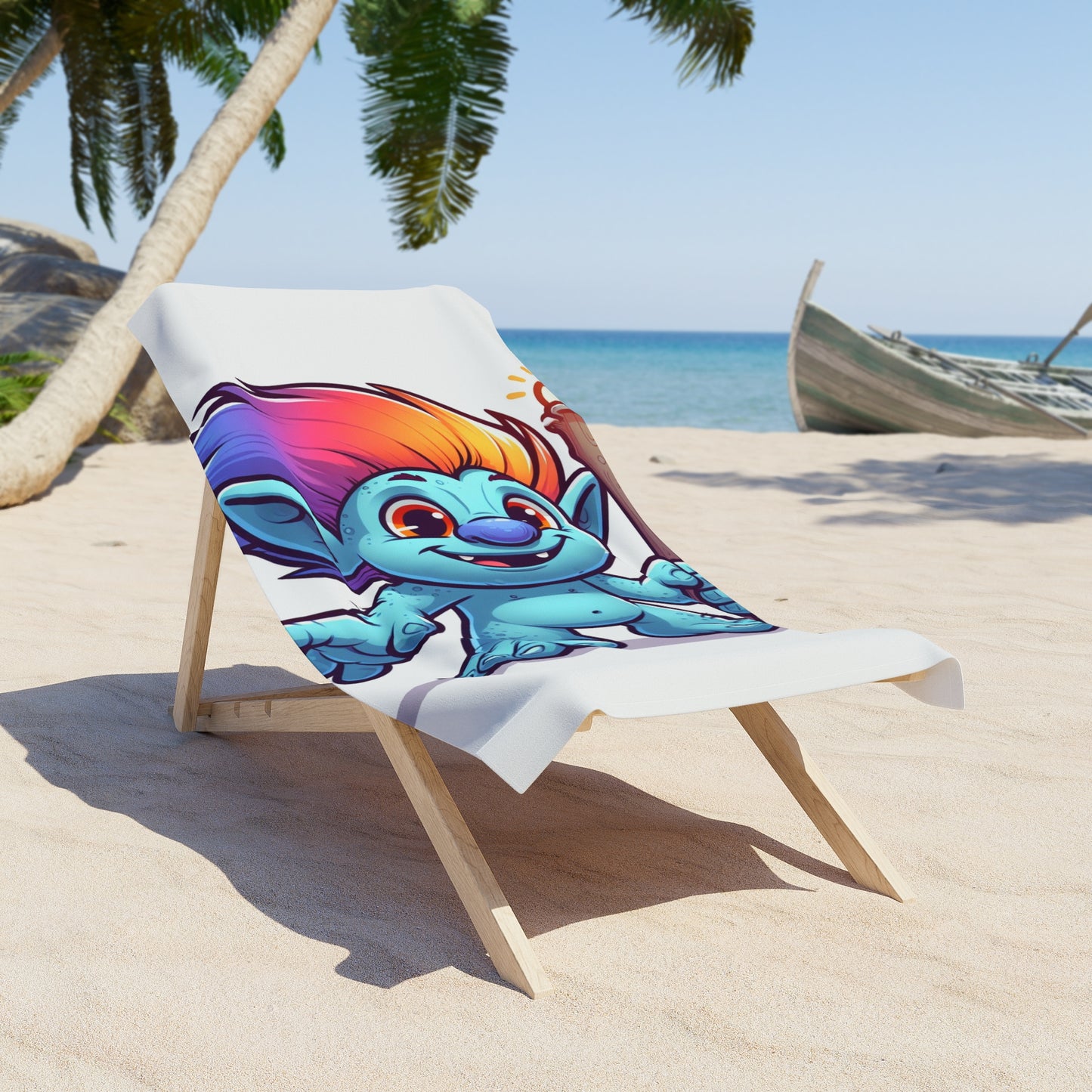 Troll Beach Towel