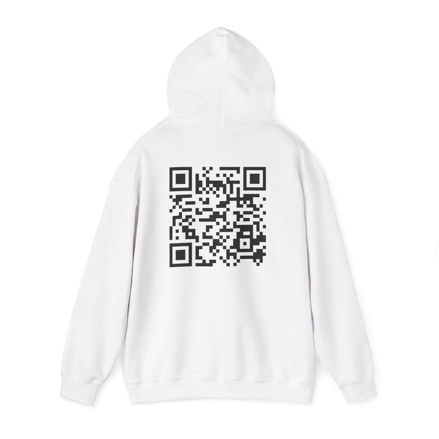 J&L QR Code Unisex Hooded Sweatshirt | Cozy, Trendy, Personalized Gift, Casual Wear, Great for Gifting