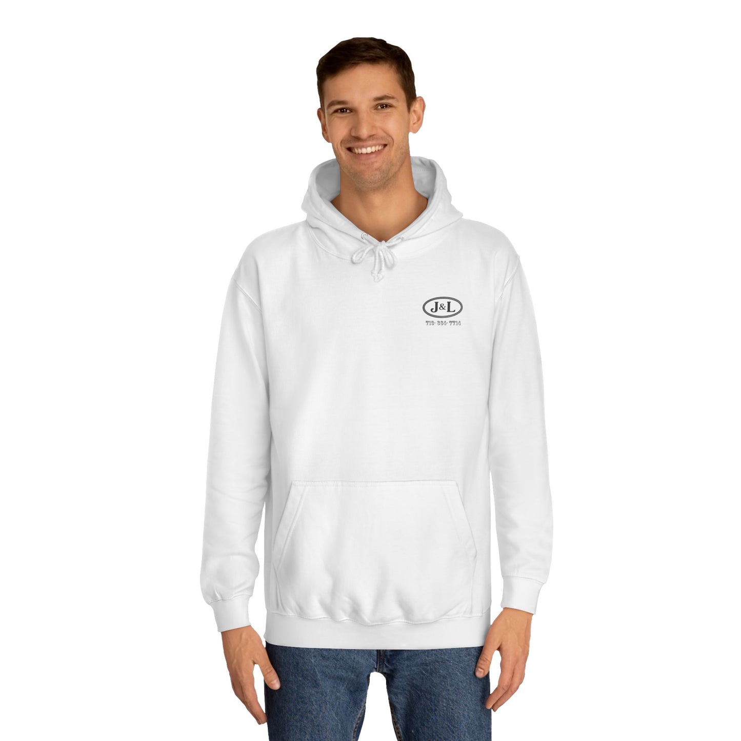 Unisex College Hoodie with Custom Logo, Perfect for College Students, Personalized Gift, Casual Wear, College Events, Everyday Comfort