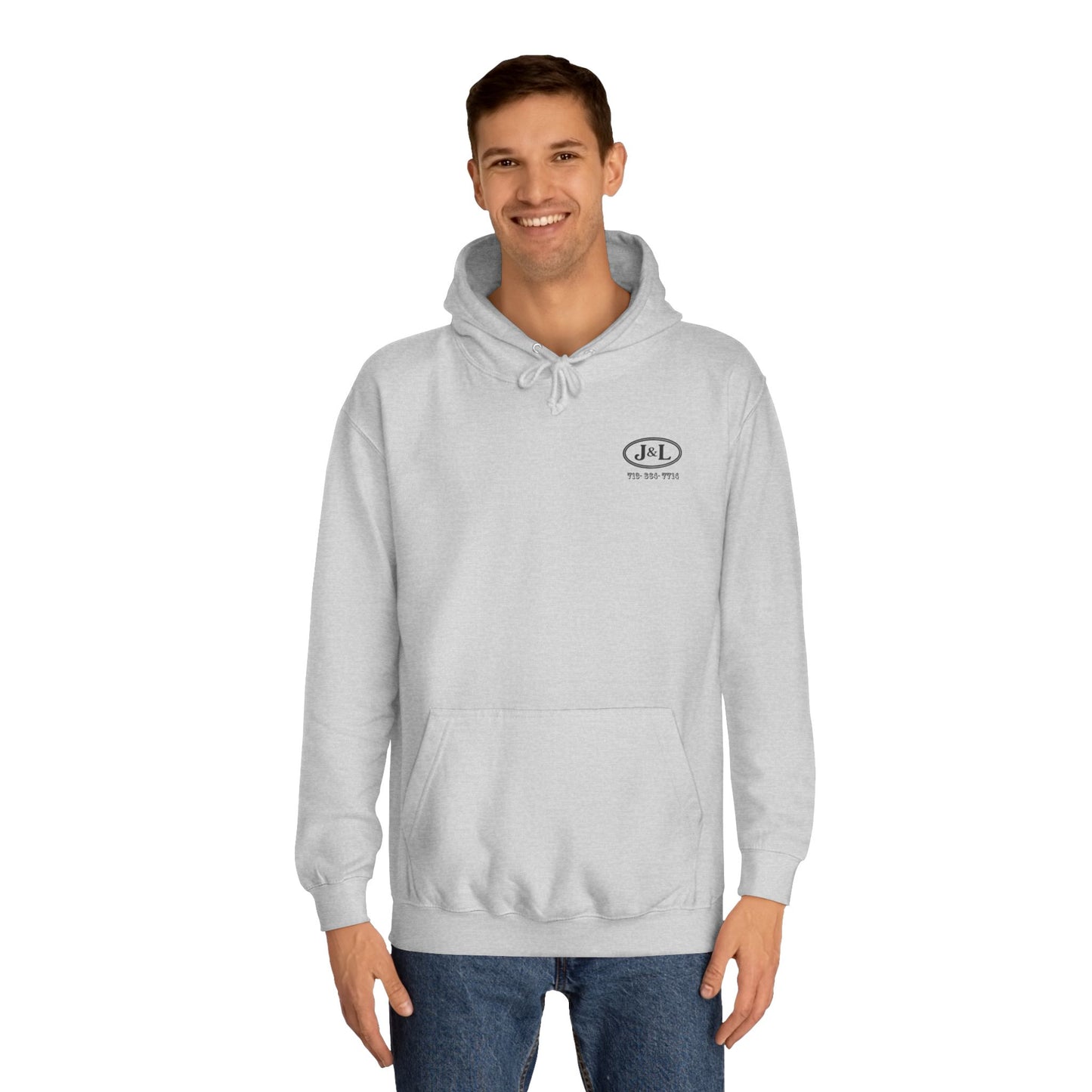 Unisex College Hoodie with Custom Logo, Perfect for College Students, Personalized Gift, Casual Wear, College Events, Everyday Comfort