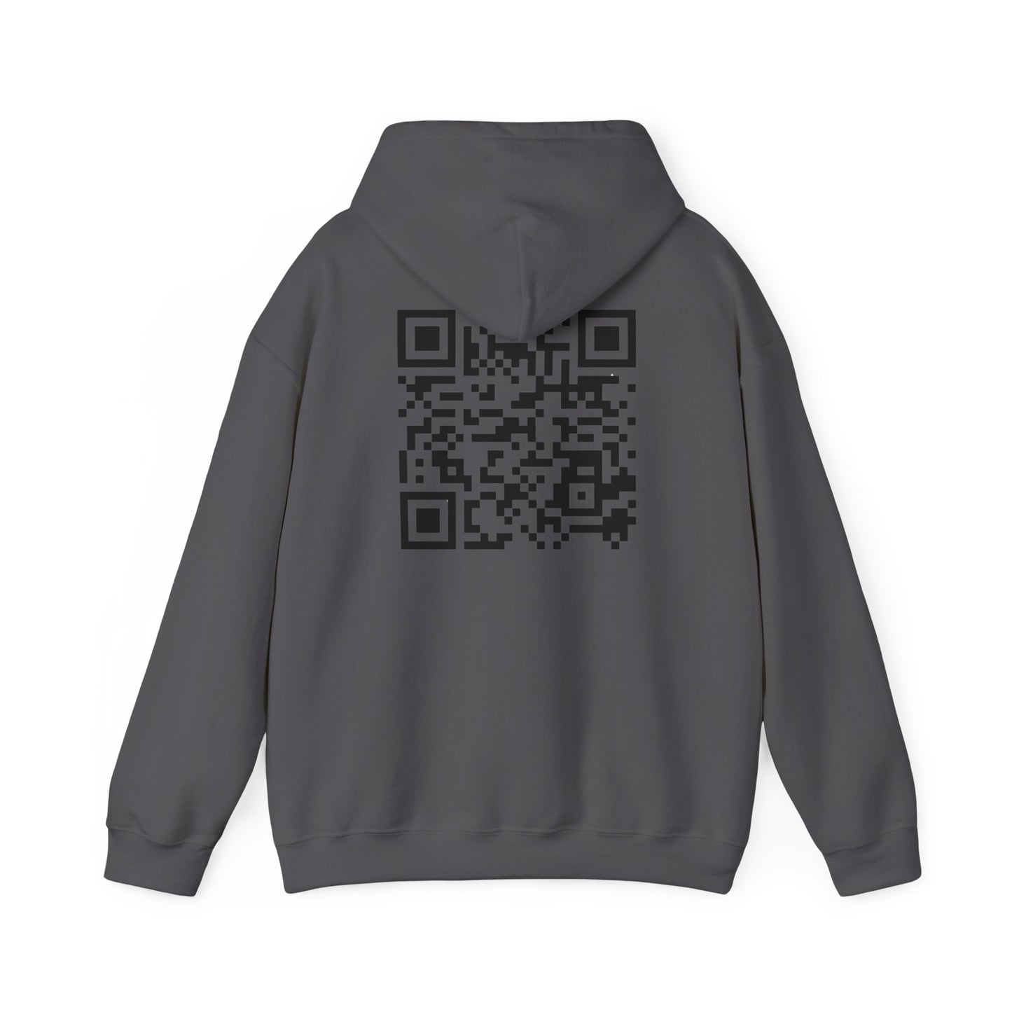 J&L QR Code Unisex Hooded Sweatshirt | Cozy, Trendy, Personalized Gift, Casual Wear, Great for Gifting