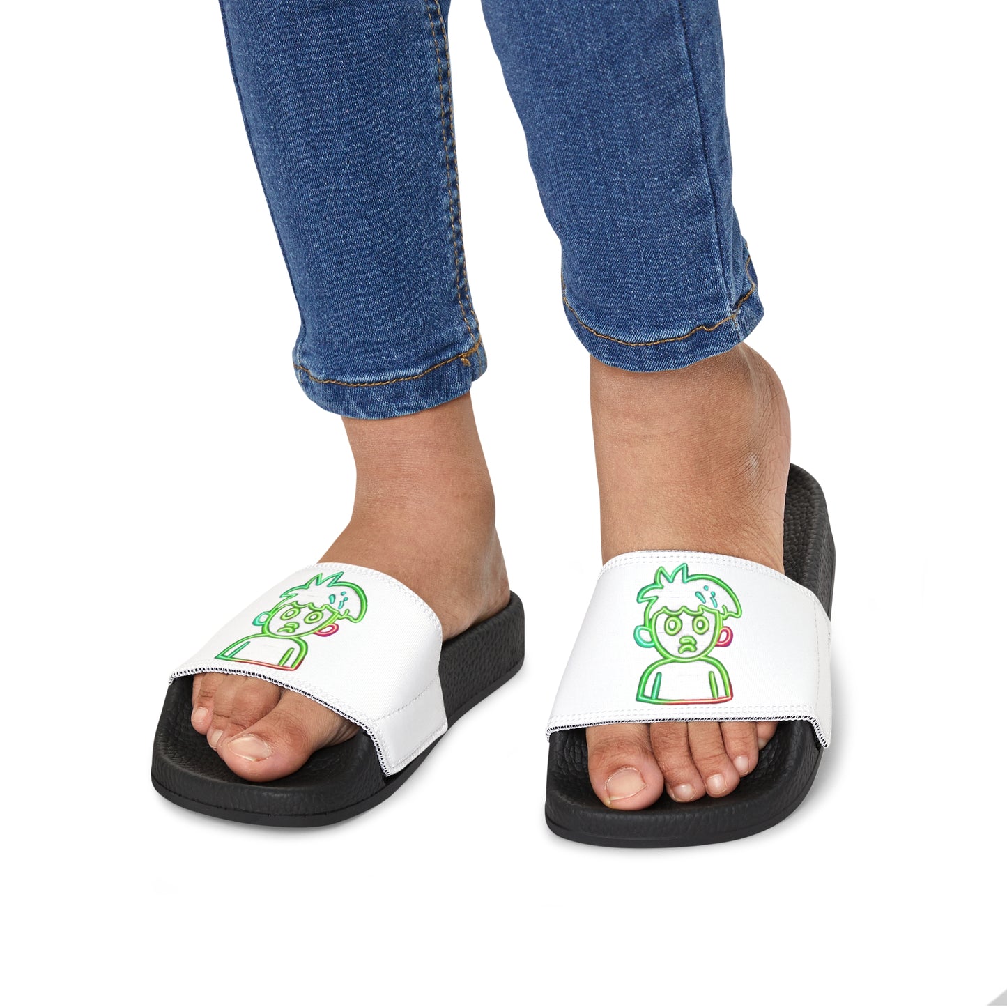 Youth PU Slide Sandals